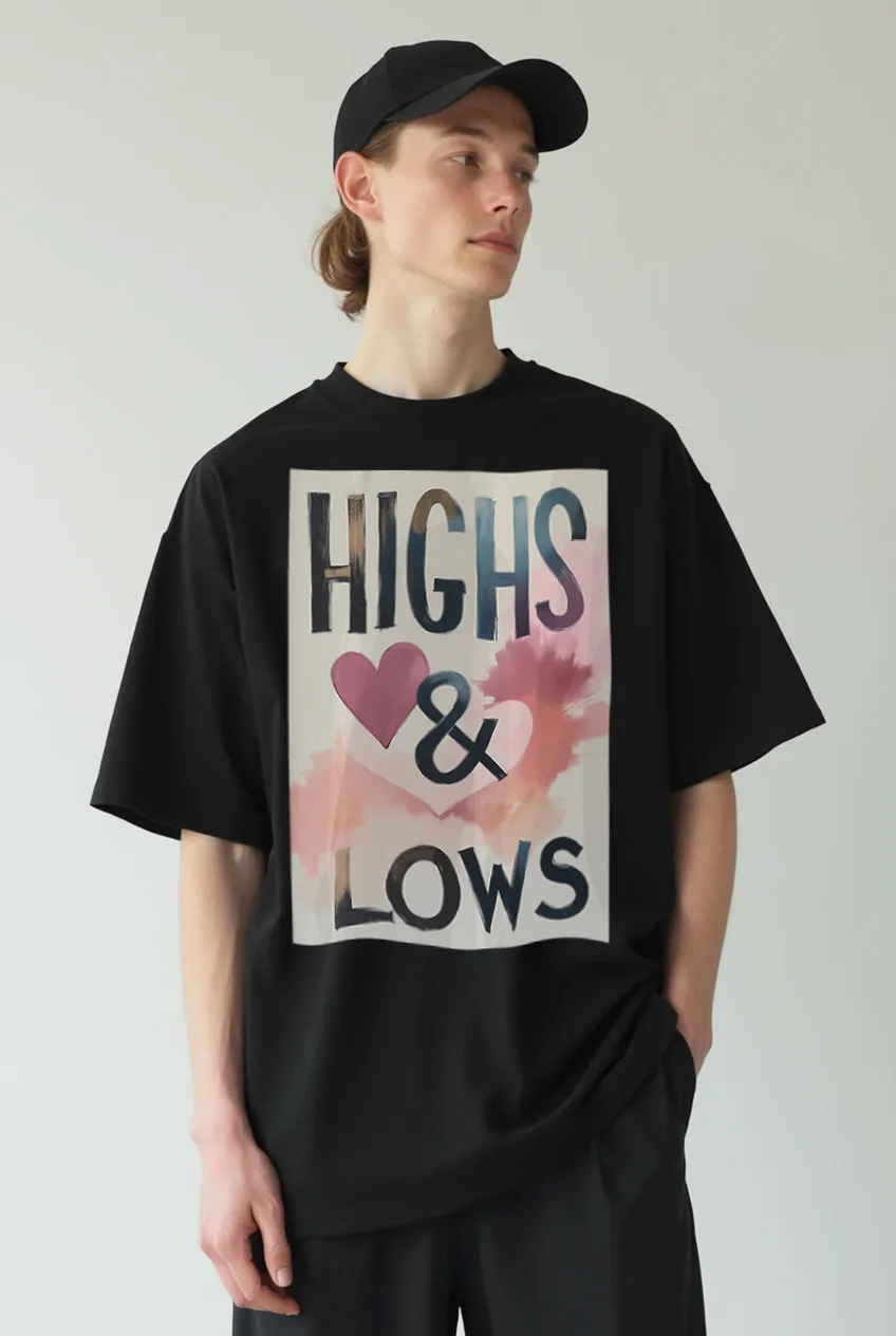 SUPASTAR “HIGH & LOW” – Premium Terry Cotton Oversized T-Shirt