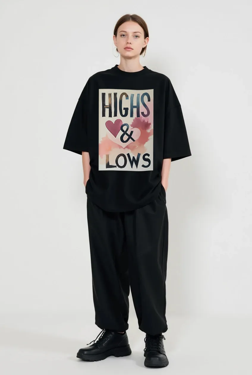 SUPASTAR “HIGH & LOW” – Premium Terry Cotton Oversized T-Shirt