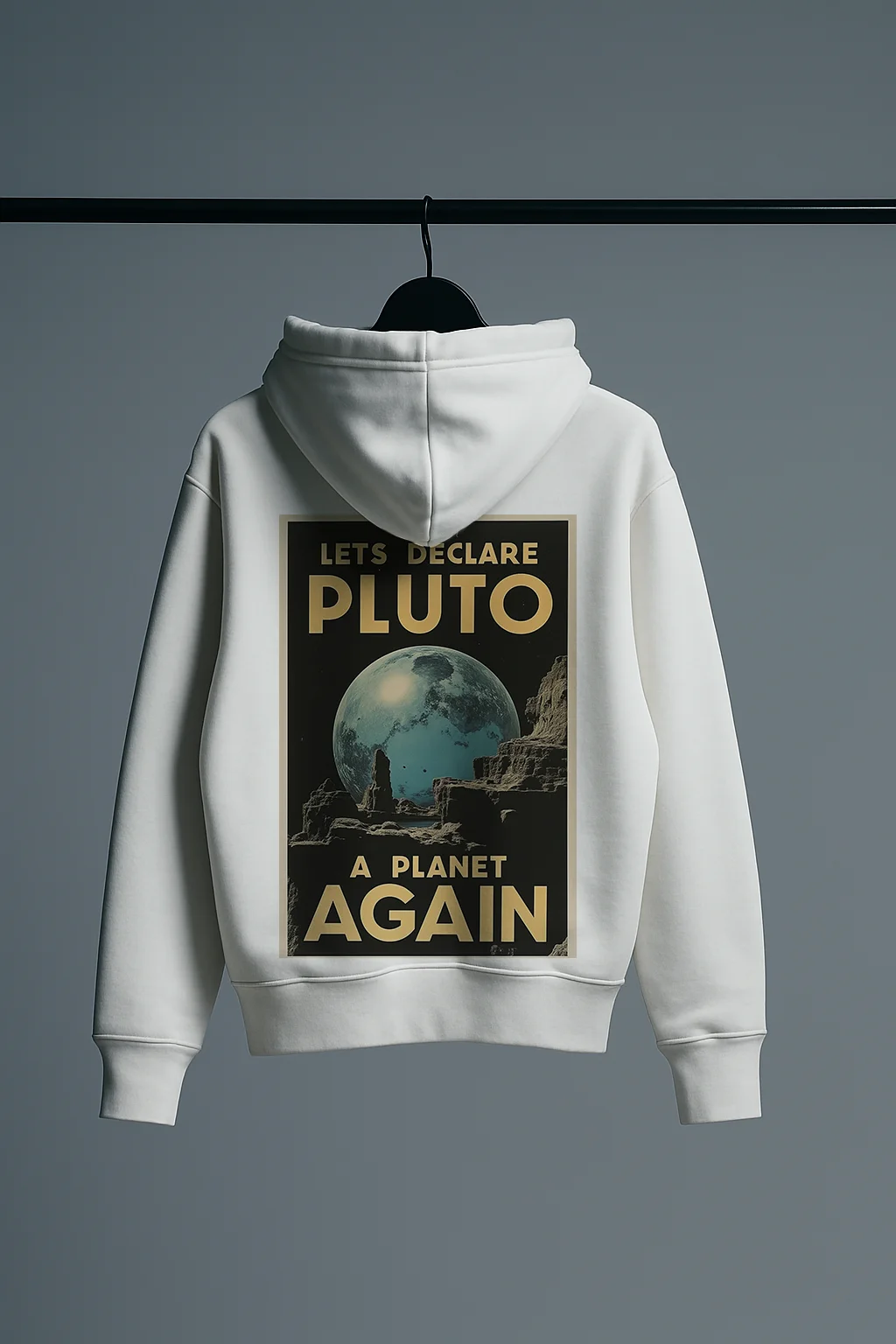 Let's Declare Pluto a Planet Again - Super Premium Hoodie